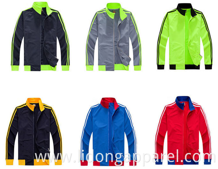 Wholesale Custom Cheap Man Leather Sport Fitness Jacket For Men Running Wear Breaker Jacket